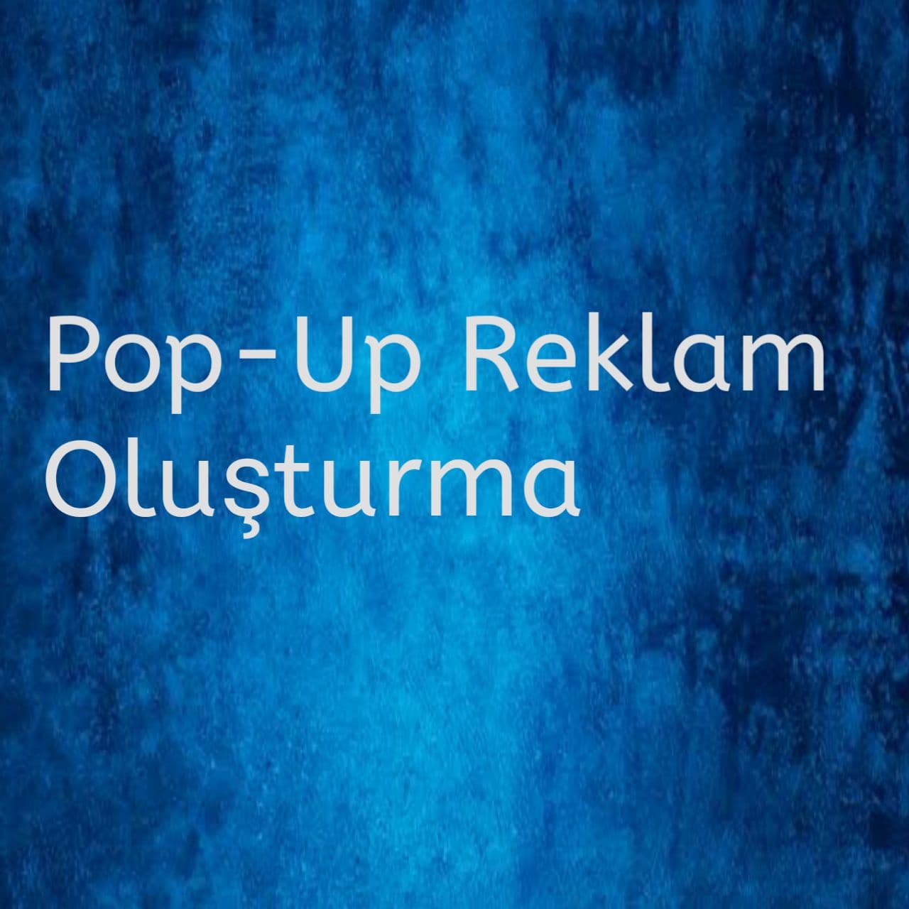 Belirli Saatte Çıkan Pop-Up Reklam Yapımı
