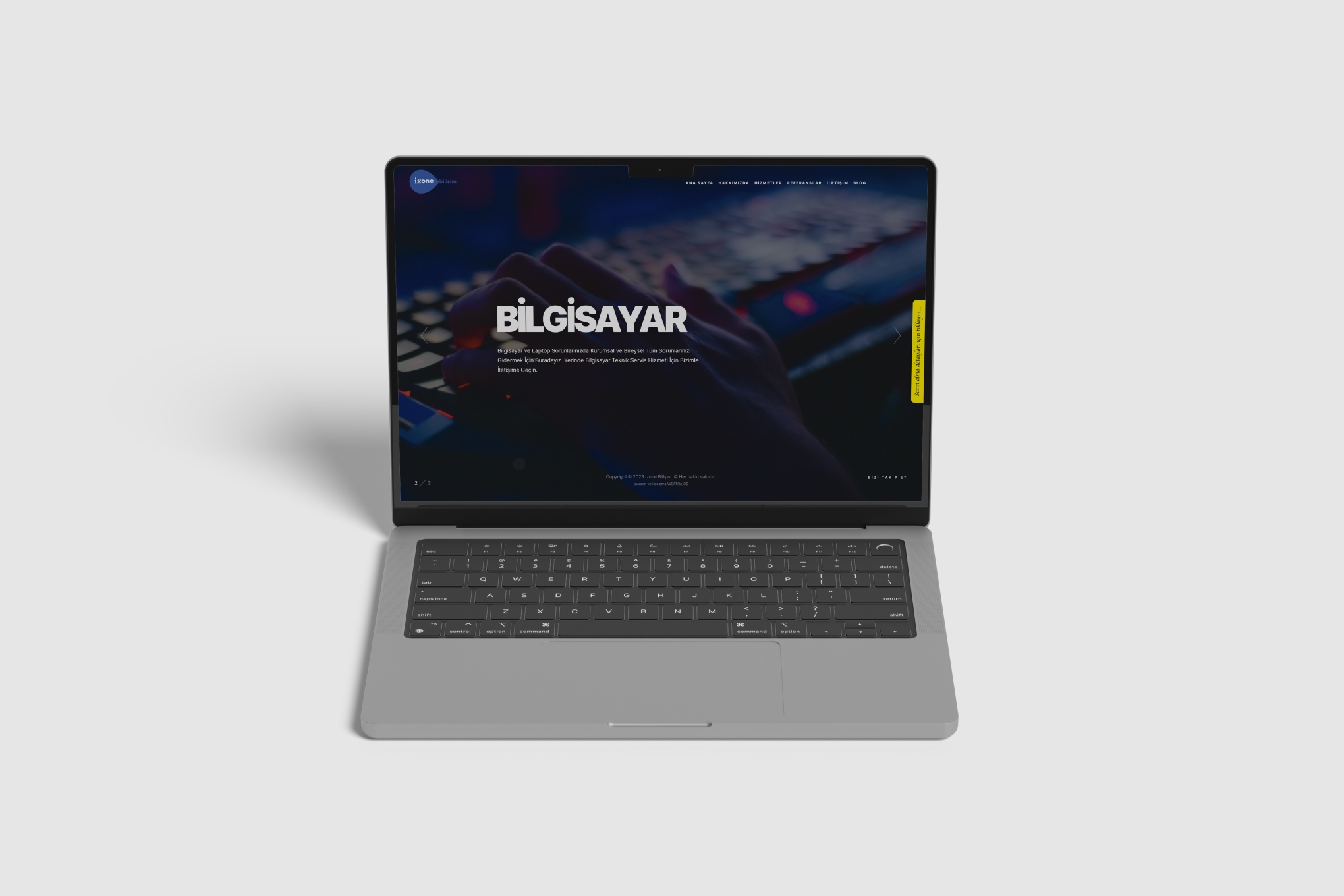 Izone Bilişim Web Sitesi