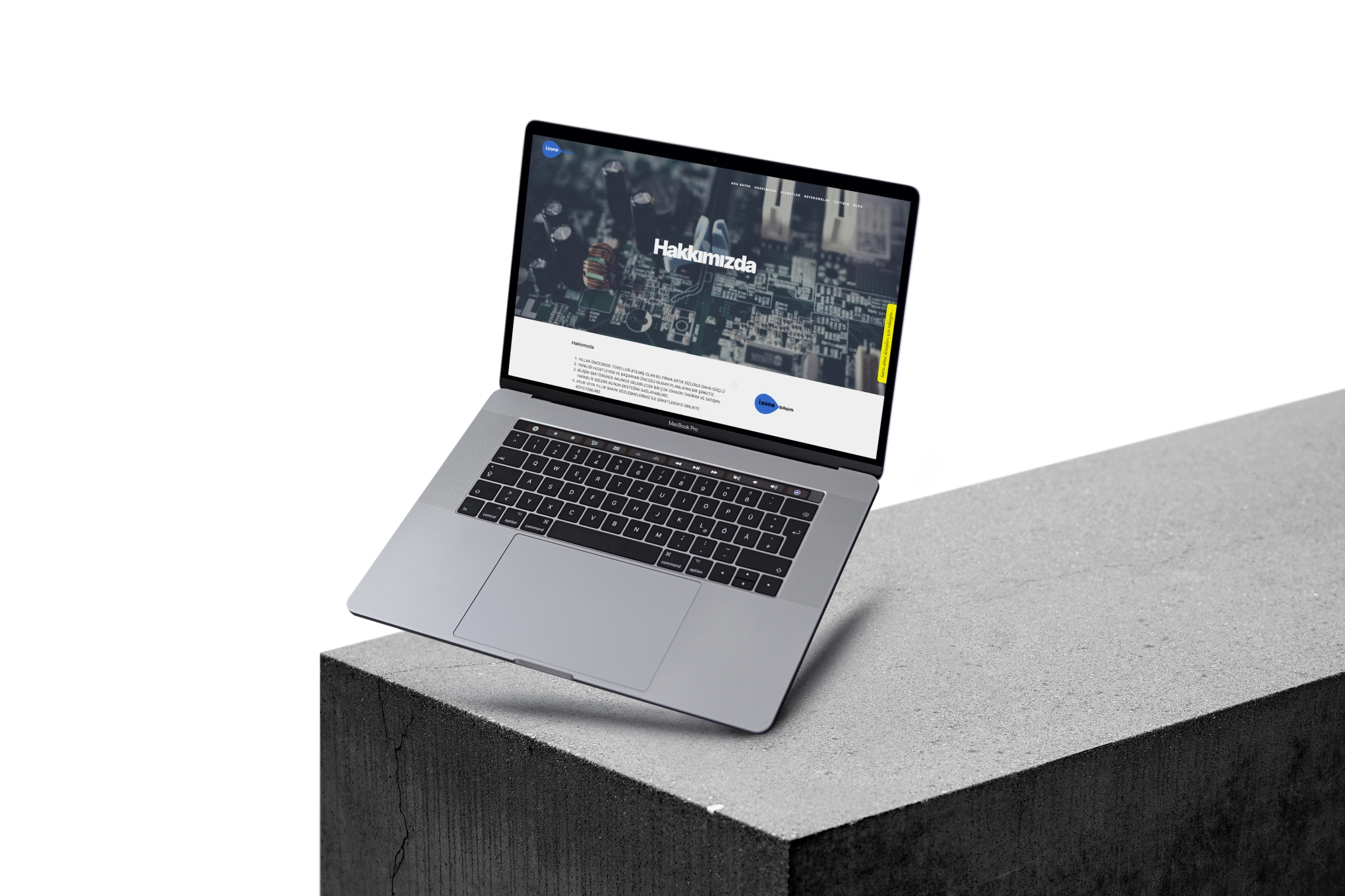 Izone Bilişim Web Sitesi