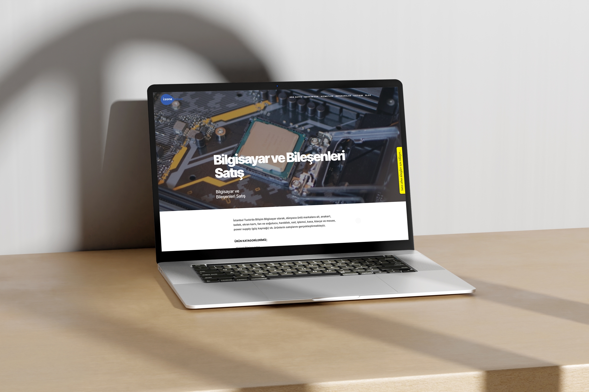 Izone Bilişim Web Sitesi